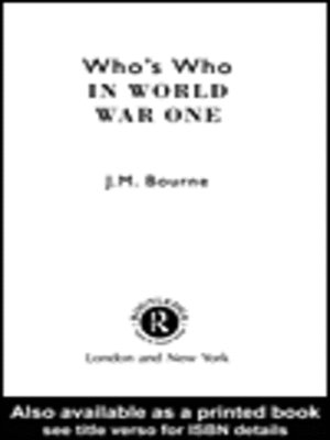 cover image of Who's Who in World War I